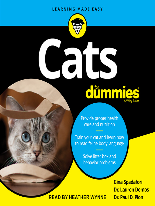 Title details for Cats For Dummies by Dr. Paul D. Pion - Wait list